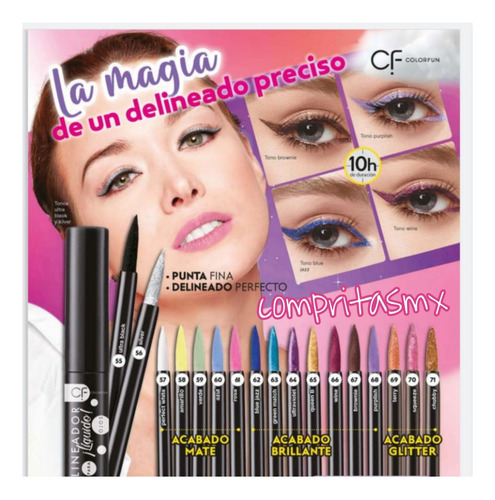 Delineador Liquido Colores Fun Fuller