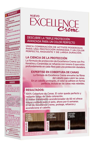 Tinta Loreal Excellence Creme Castaño 4