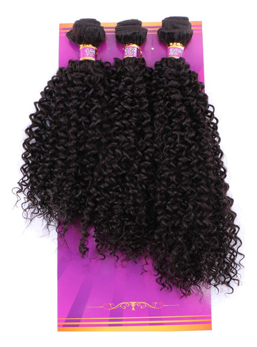 Paquetes De Cabello Rizado Rizado 16 18 20 Pulgadas 3 Piezas