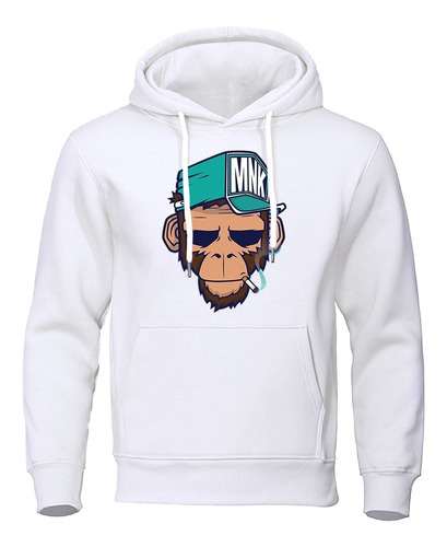 Blusa De Frio Moletom Monkey Raps Macaco Canguru