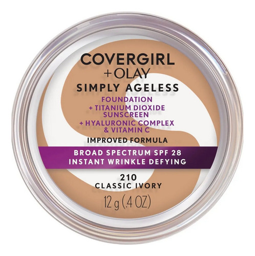 Covergirl+olay Simply Ageless Maquillaje Con Vitaminas Y Spf 210 Classic Ivory