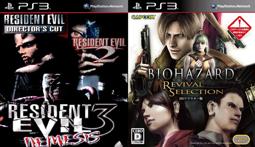 Resident Evil 1, 2, 3, 4 + Code Veronica ~ Videojuego Ps3