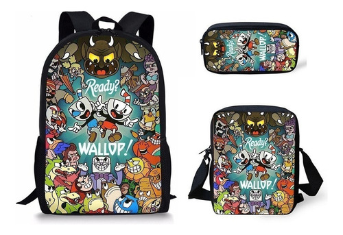 Mochila Creativa Con Estilo De Impresión 3d 3pcs / Set 220