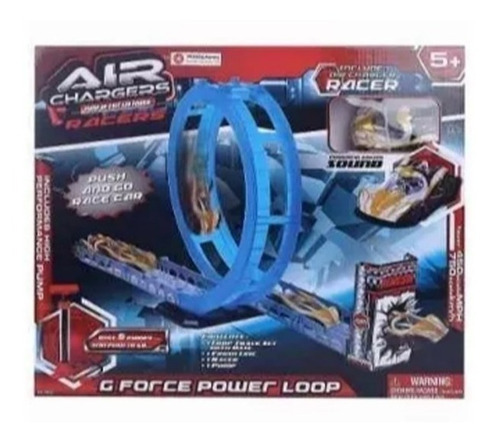 Pista Air Chargers G-force Power Loop Aire Comprimido Piu Color Azul Claro