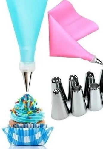 Manga Pastelera Silicon Reutilizable 7 Duyas Cople Ajustable