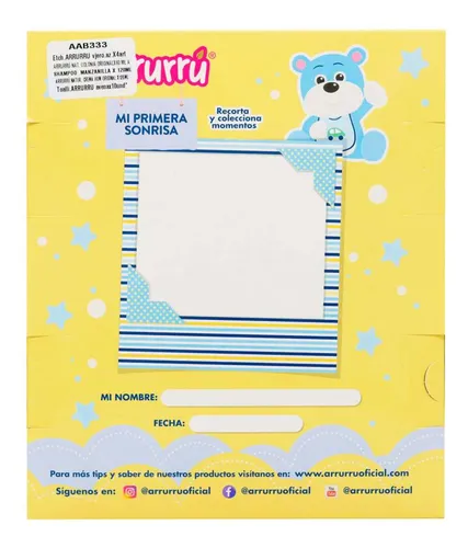 Kit Aseo Arrurru Viajero Azul 4 Artículos