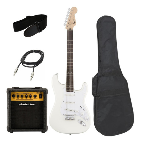 Imagen 1 de 4 de Combo Guitarra Squier By Fender Bullet + Amplificador 10w