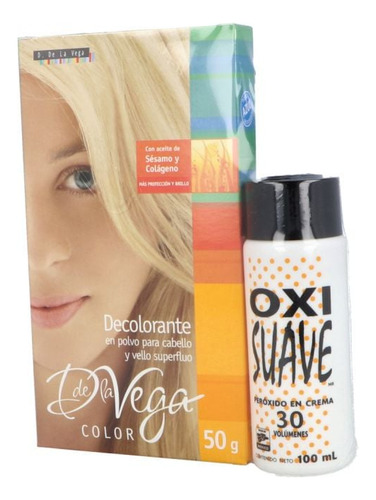 De La Vega Decolorante Para Cabello + Crema 30 Vol 100 Ml