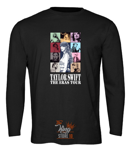 Polera Manga Larga, Taylor Swift, Eras Tour, Pop, Musica