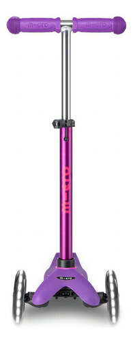 Devil's Skate Scooter Mini Micro Deluxe LED cor roxa e rosa