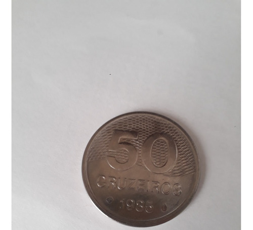 Lote 1 Moneda De 50 Y 1 De 10 Cruzeiros Año 1985 