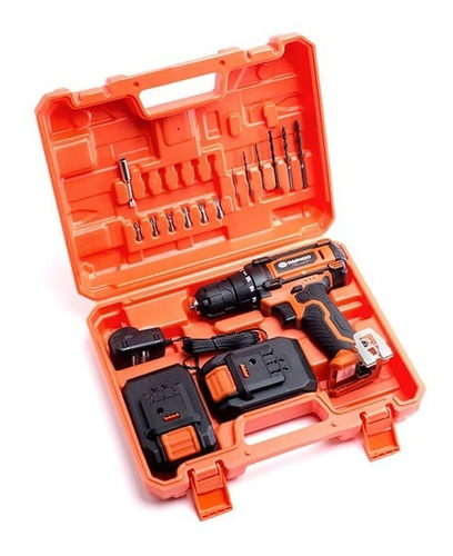 Imagen 5 de 8 de Taladro Atornillador Inalambrico Daewoo 18v Maletin Kit 2bat