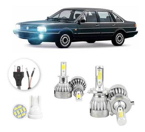 Lampada Led Volkswagen Santana 1984 A 1990 H4 H3 20000lm