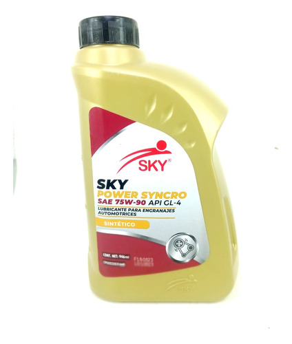 Aceite Para Transmision Manual 75w90 Api Gl-4 Sky