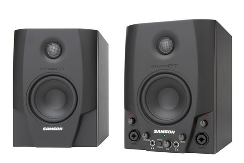 Monitores Estudio Samson Sgt4 Pro + Microfono Condenser C01