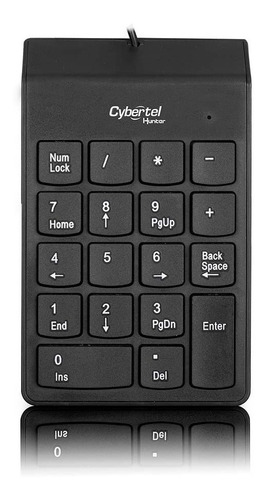 Teclado Numérico K303 Usb Retráctil -negro - Cybertel