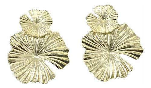 Aretes De Pétalo Grandes Vintage Elegantes Para Boda Fiesta