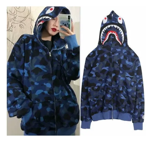 Chaqueta Unisex Con Capucha Holgada En Forma De Tiburón Para