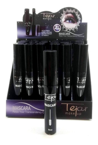 Mascara Pestañas Negra Tejar Larga Duracion X 24 Unidades