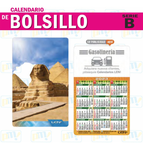 200 Calendarios Bolsillo Len Serie B Impresos Almanaques