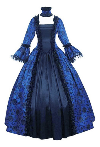 Vestido De Victoriano Elegante Clásico Disfraz De Catrina