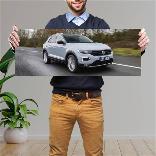 Cuadro 30x80cm Auto 2017 Volkswagen T Roc Uk 752 513