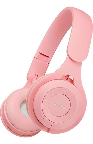 Auricular Bluetooth Manos Libres Inalámbrico Vincha Y08 Rosa