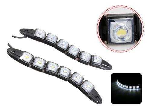 Kit Faros Diurnos Led. Luces De Circulación 18 Cm