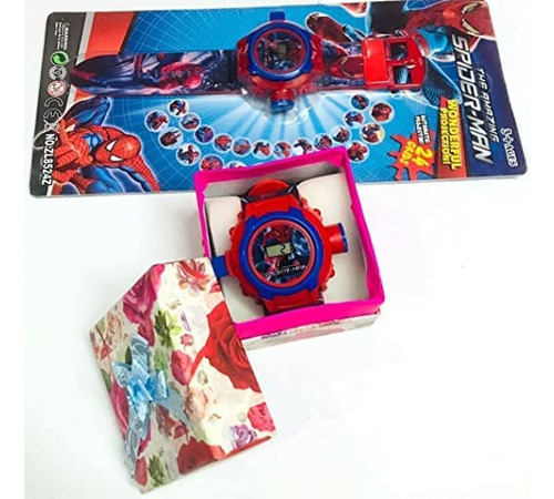Genx Spiderman Image Projector Reloj De Pulsera Para Niños |