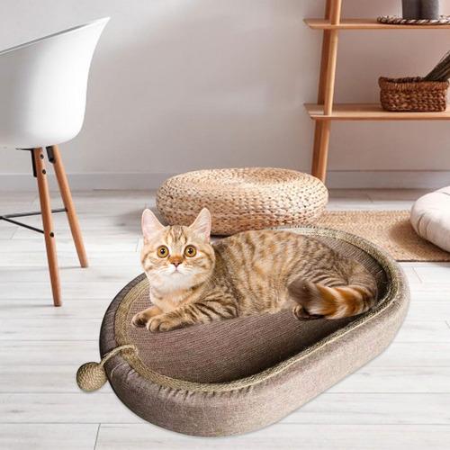 Cama De Rasguño De Gato Con Desgaste 56cmx37cmx7cm