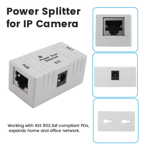 Divisor De Potência F Do Injetor Bjw Poe De 100 Mbps 5v 12v
