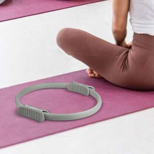 Aro De Pilates Flexible Y Práctico Para Ejercitar La Gris