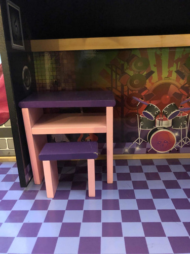 Casa Monster High Para Muñecas, Tiene 3 Pisos Y Es De Madera