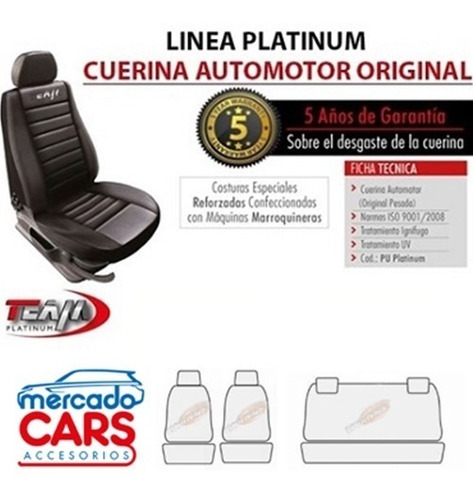 Imagen 4 de 6 de Funda Cubre Asiento Cuerina Classic Toyota Hilux 05/15