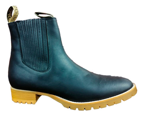 Botin Charro Para Trabajo Con Suela Hule Flexible