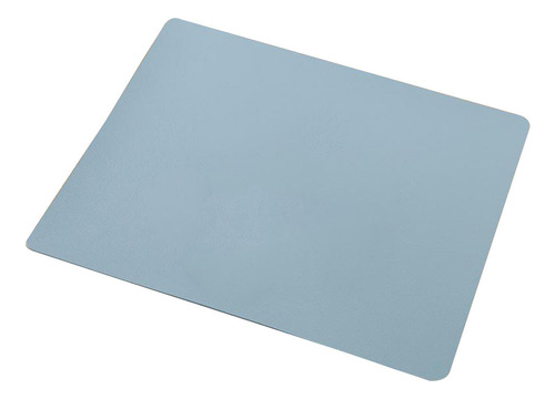 2 Almofada De Mesa, Couro Pu Desk Mouse Pad, Durável Azul