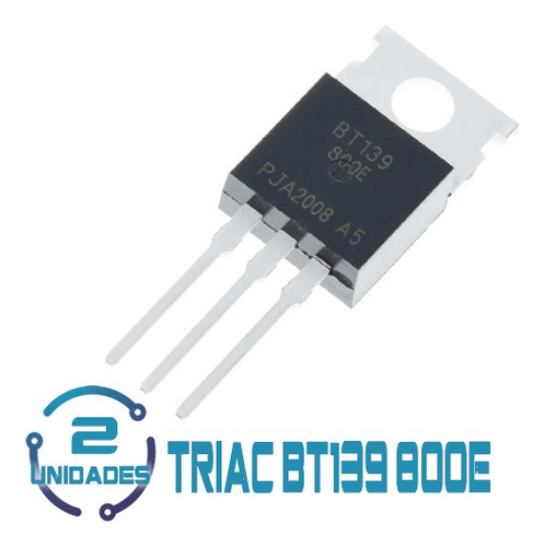 2 Unid Triac Bt139 Bt139800e Bt139-800e 800v 16a