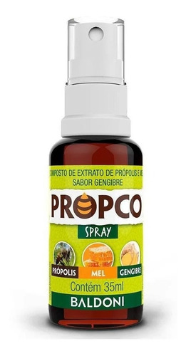 Spray De Própolis Mel E Gengibre 35ml Propco Baldoni