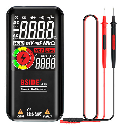 Bside S10 Multimetro Digital Inteligente 9999 Trms Lcd