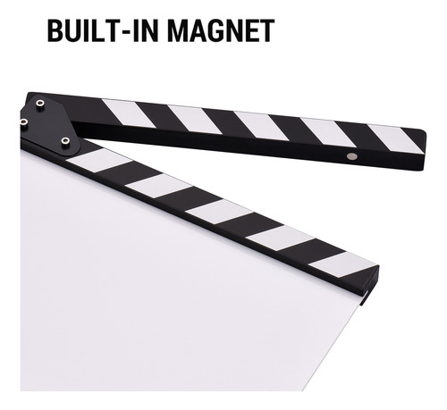 Placa De Claquete De Filme Acrílico Com Bastões Apagáveis -