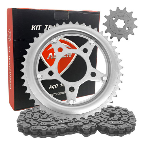 Kit Relação Coroa Corrente Pinhão Honda Xr 200 