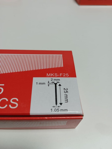 Clavos Punta F25 Para Clavadora Neumática 10.000unds.