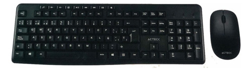 Kit De Teclado Y Mouse Acteck Mk450, Inalámbrico, Usb, Negro