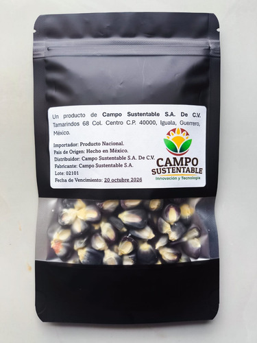 Semilla Maiz Morado Nativo Criollo Para Siembra 100 Semillas