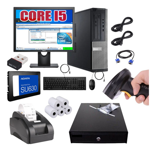 Kit Punto De Venta Pc I5 120gb + Lector + Miniprinter +cajon
