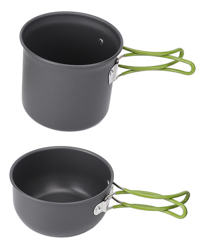 Juego De Ollas Para Acampar, Kit De Cuchara Y Tenedor De Ale