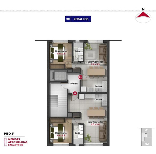 Imagen 9 de 10 de Departamento De 1 Dormitorio En Venta Centro Macrocentro De Rosario