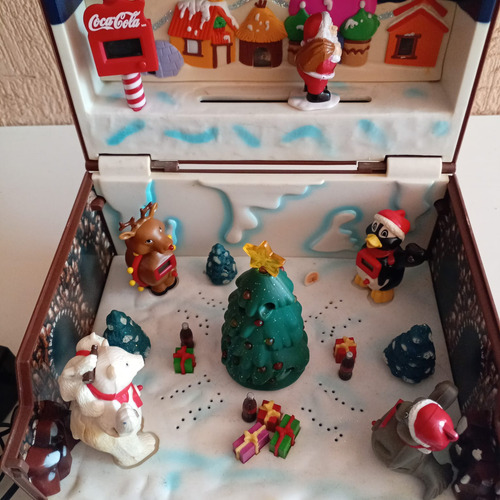 Cofre Del Tesoro De La Navidad Coca Cola - De Colección (Usado)