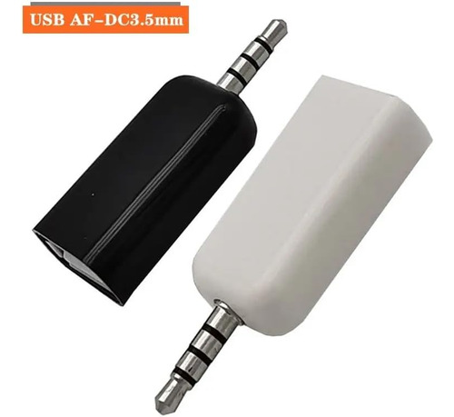 Adaptador De Audio De Usb-a Hembra A Aux 3,5mm Macho X2