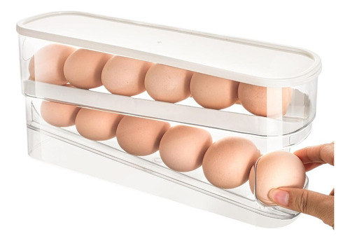 Soporte Para Huevos Para Nevera Organizador De Huevos Ruedas
